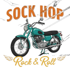 Retro Rock & Roll Motorcycle Digital Art