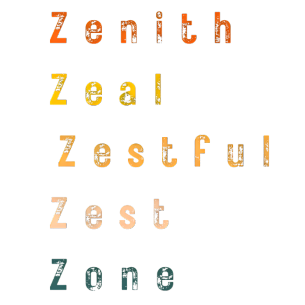 Zenith/Zeal Typography