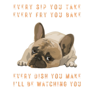 Funny Frenchie Kitchen Art